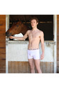 2022 Derriere Equestrian Mens Performance Seamless Shorty Underwear DEPSSM14 - White